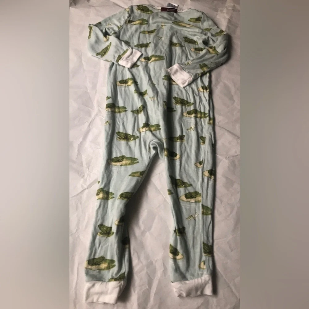 Milkbarn Zippered Bamboo Romper 12-18months Frog Print
